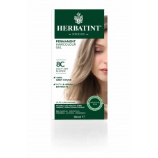 Herbatint ilgnoturīga želejveida matu krāsa, 8C (gaiši pelēkblonda), 150ml